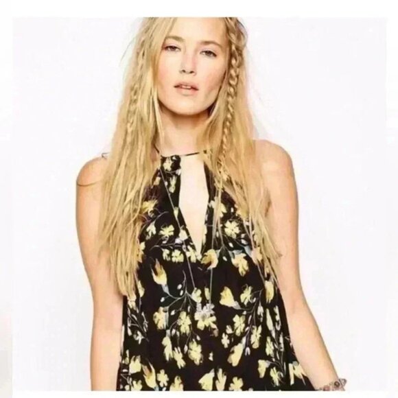 Intimately Free People Floral Mini Ruffle Swing Dress - Picture 3 of 11